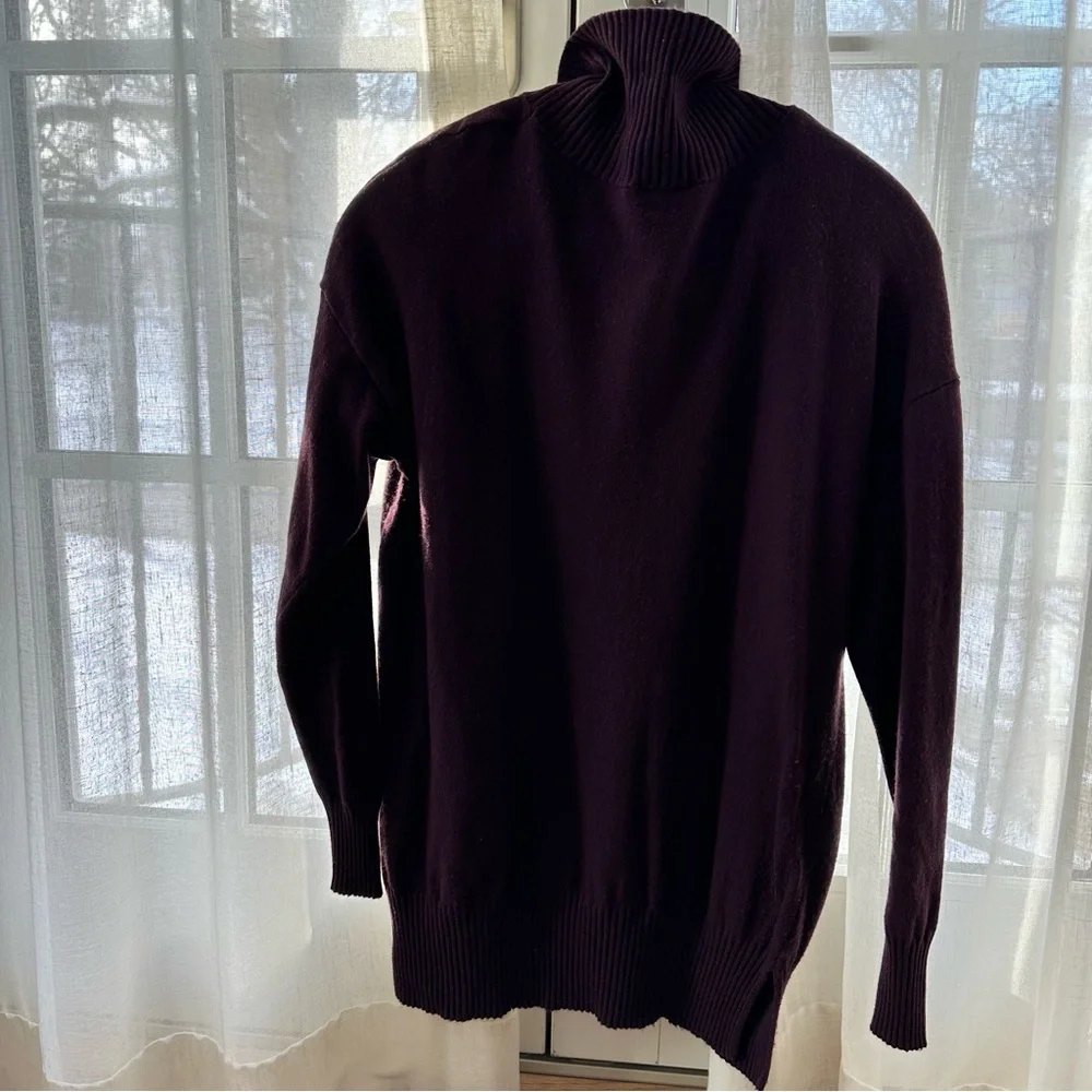 Benetton purple cashmere blend sweater medium/large M/L